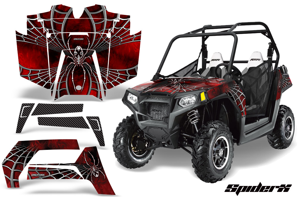 RZR 800 2011 Graphics Kit SpiderX Red